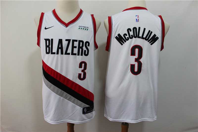 Blazers 3 C.J. McCollum White City Edition Nike Swingman Jersey,We sell and wholesale Blazers 3 C.J. McCollum White City Edition Nike Swingman Jersey on line form chian!